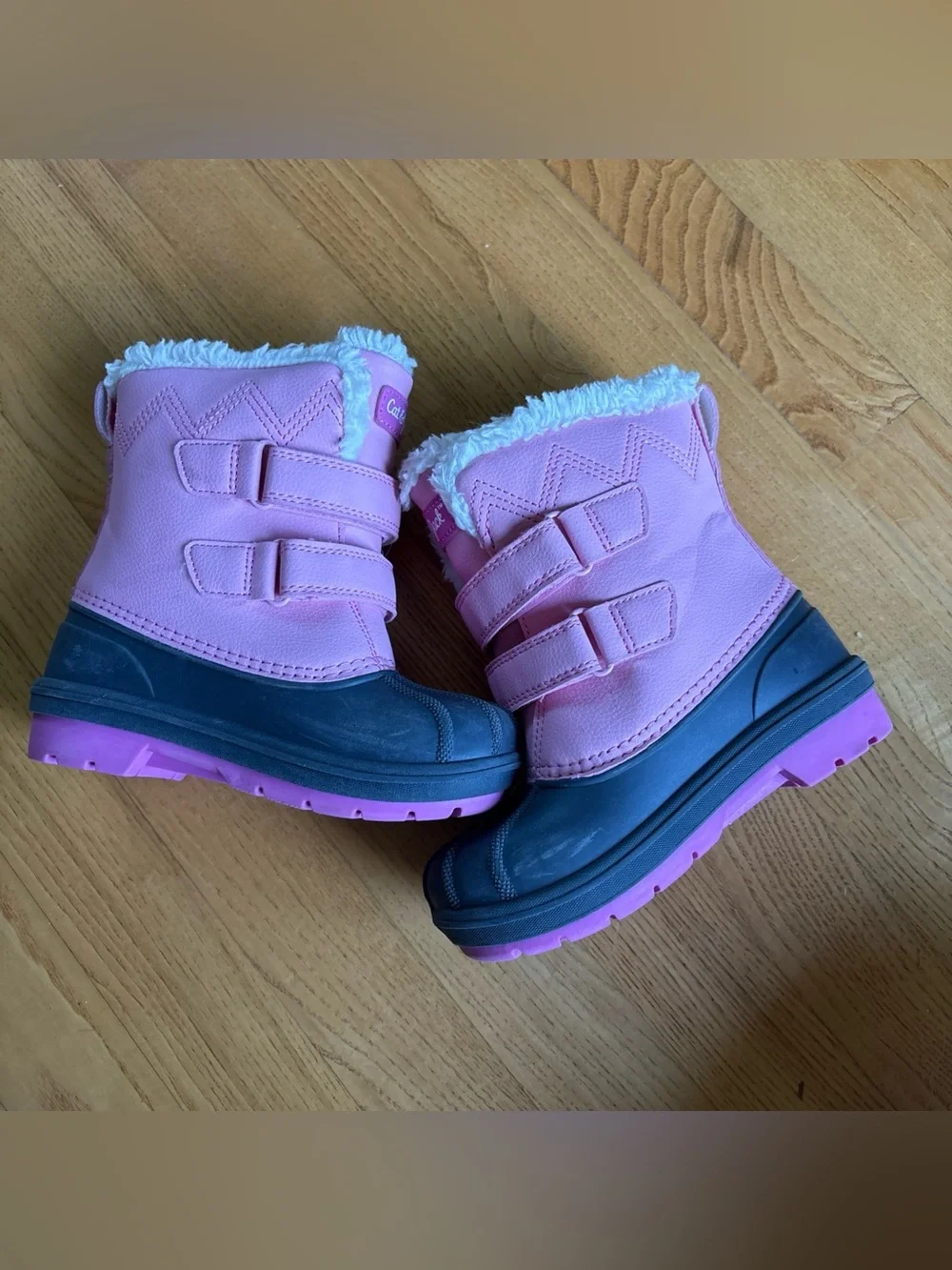 Cat & Jack Denver toddler winter boots Pink Snow Little Girls Waterproof Sz 10